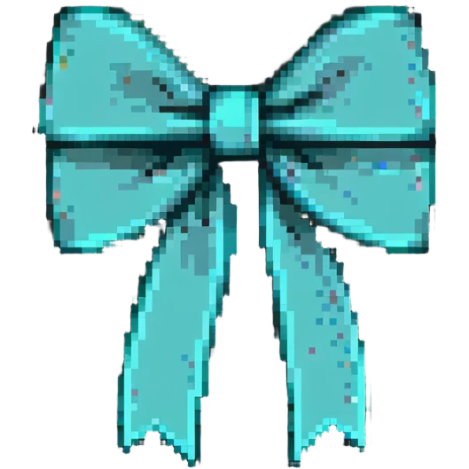 dark teal bow emoji