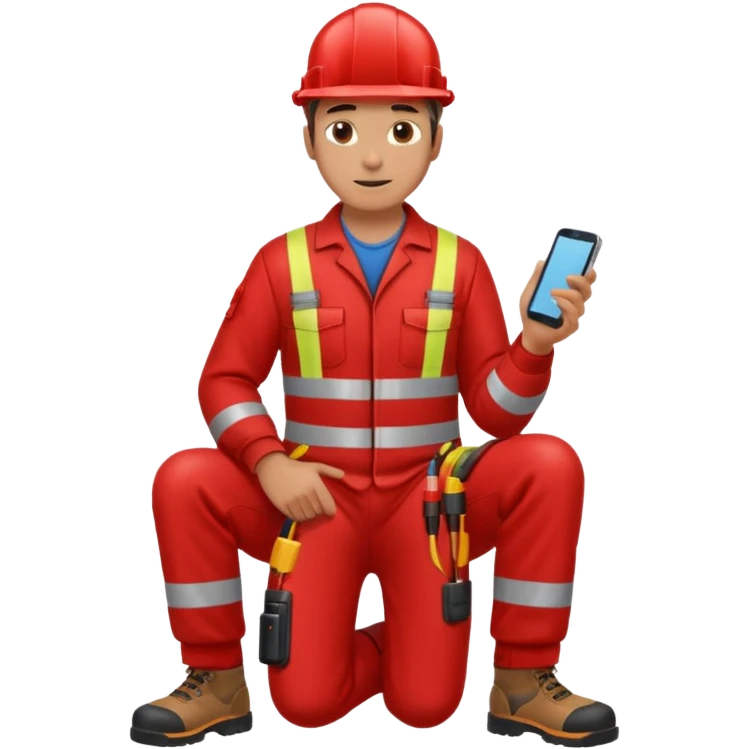 full bady red electrshn relaxing  emoji