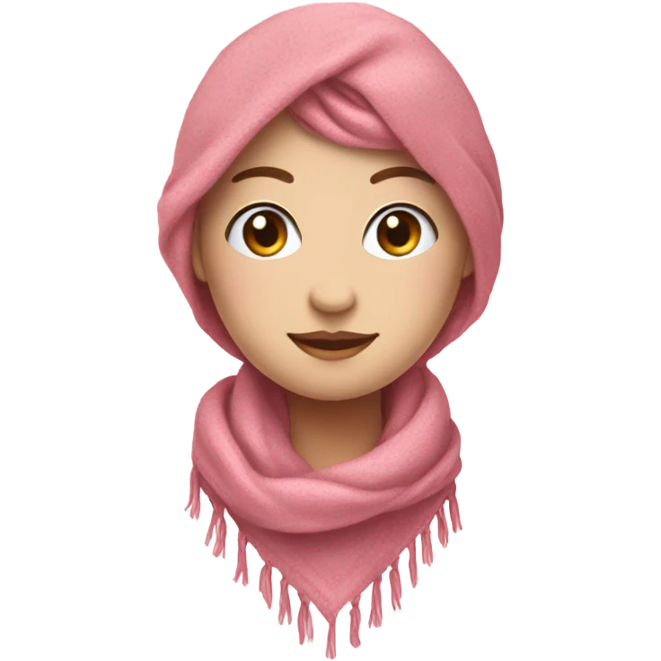 pink scarf  emoji