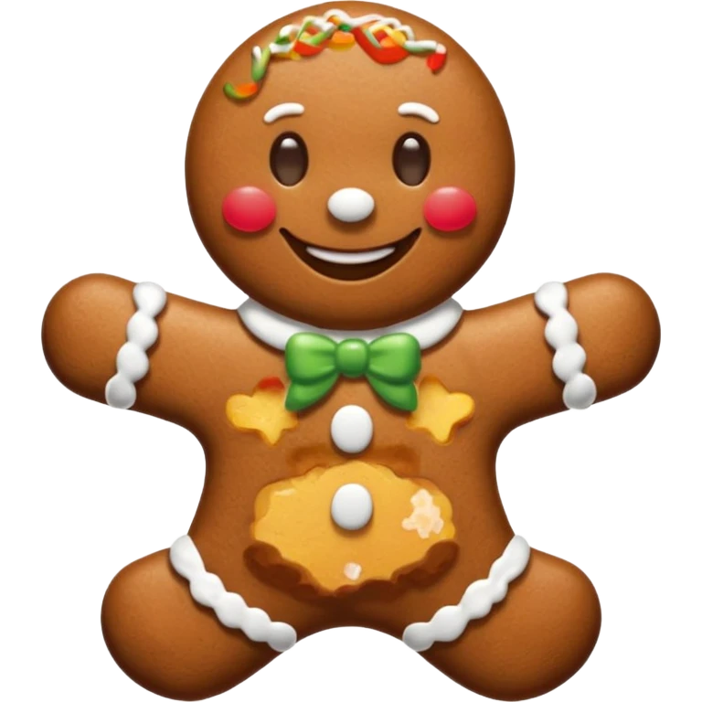 gingerbread man emoji