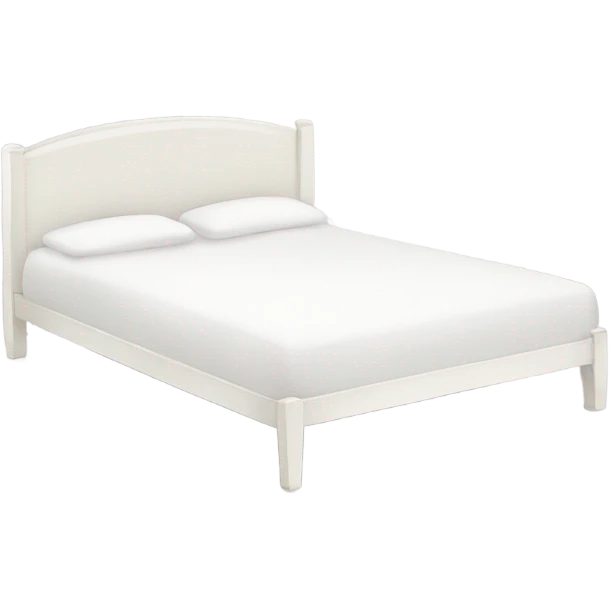 white bed emoji