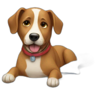 Dog in hospital bed emoji