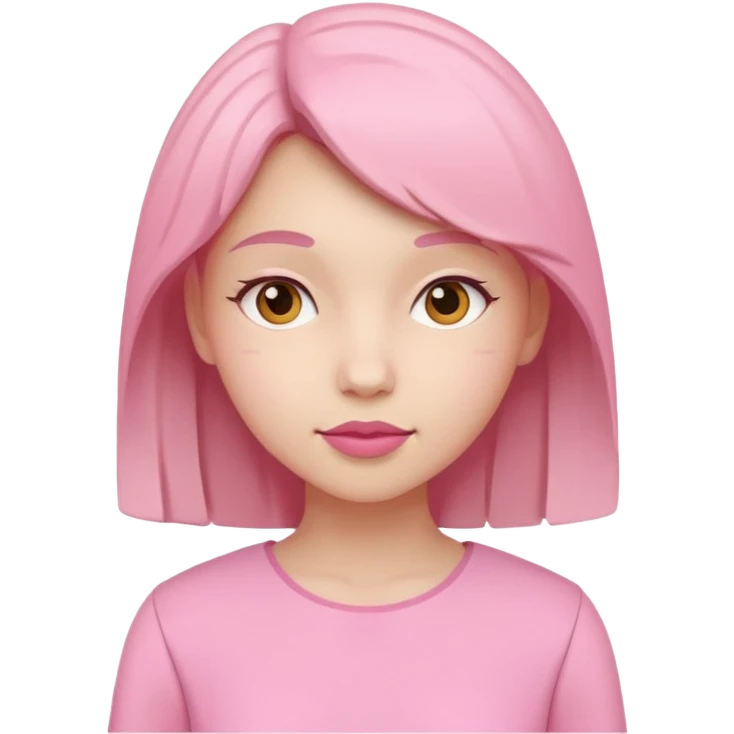 pink papercraft girl  emoji
