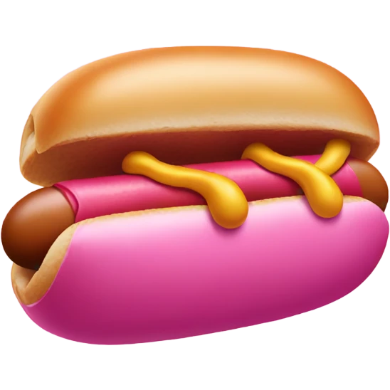 pink hotdog emoji
