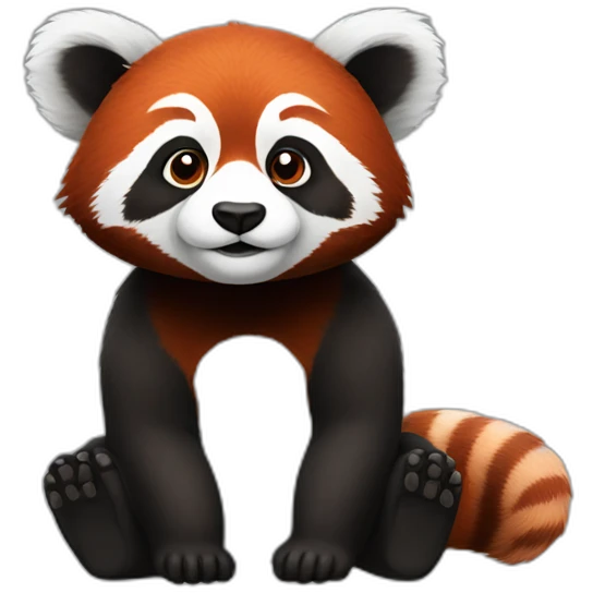 gray-red-panda emoji
