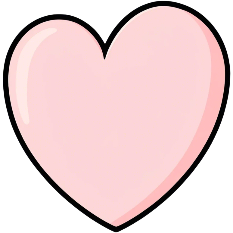 Coração  rosa claro emoji