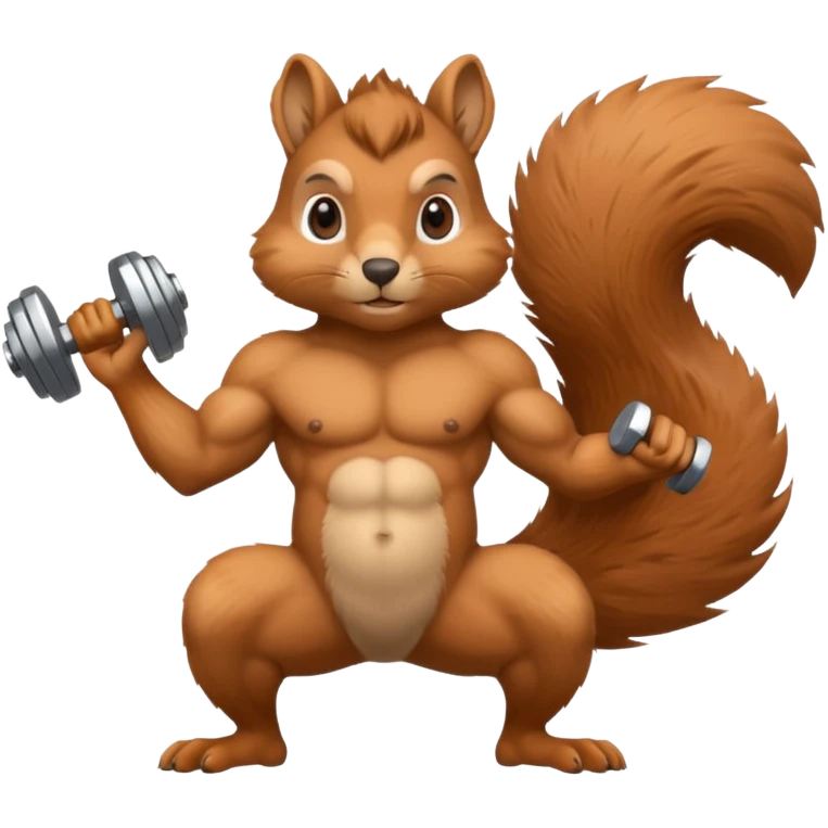 Squirrel gym emoji