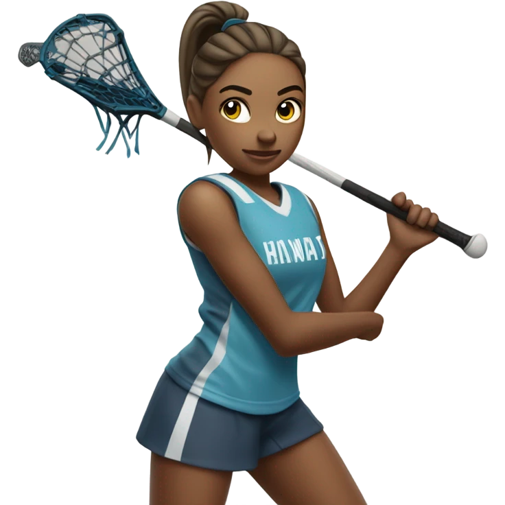 girl playing lacrosse emoji