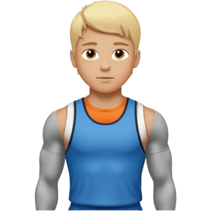 blonde boy athelete emoji