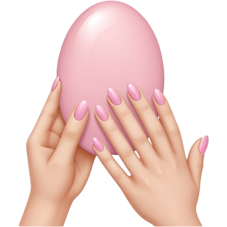 Light pink nails  emoji