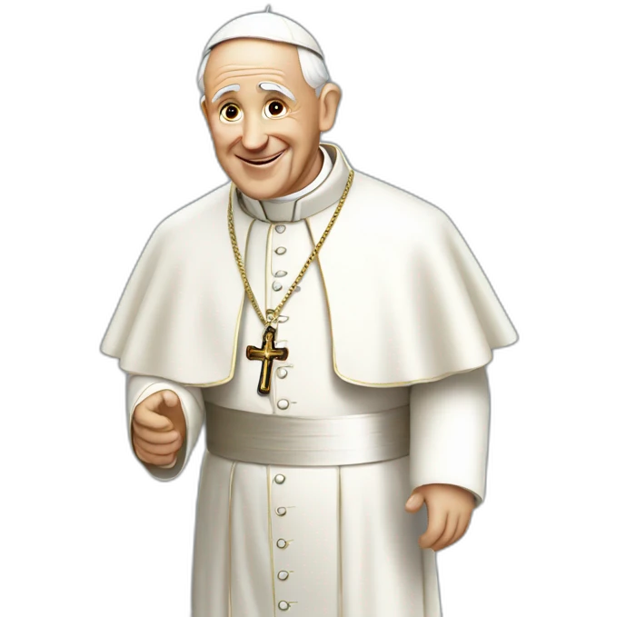 The pope emoji