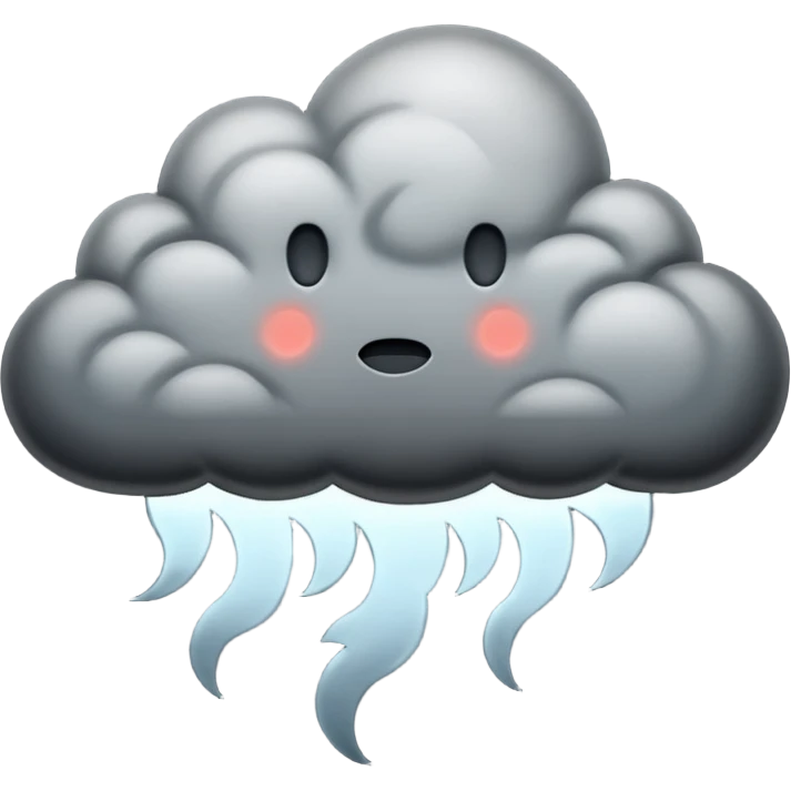 stormy cloud
 emoji