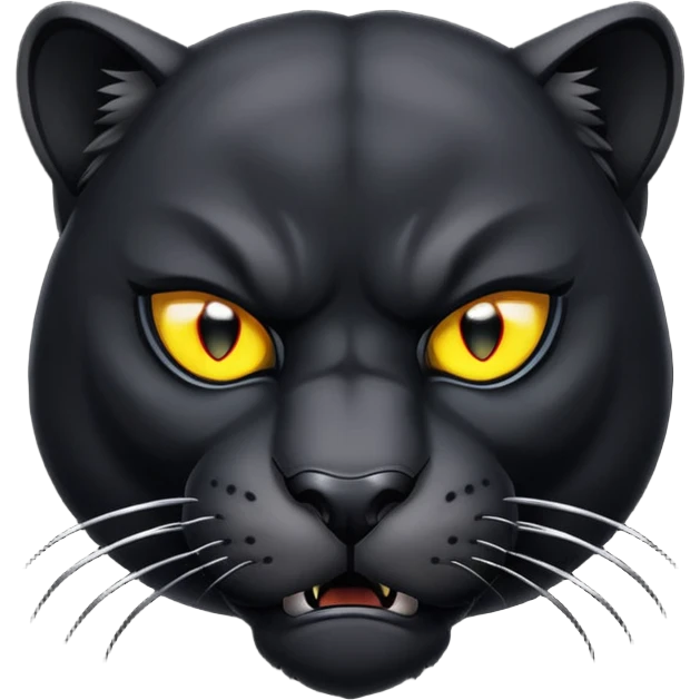 angry panther animal emoji