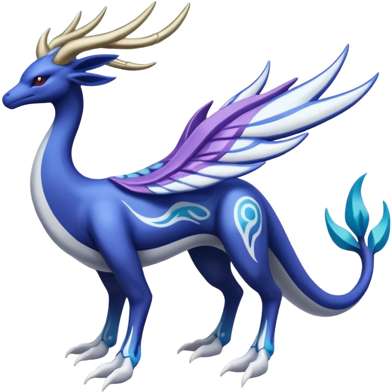 Xerneas-Kyogre-Suicune-Lugia-Fakémon-hybrid-creature (full body)  emoji