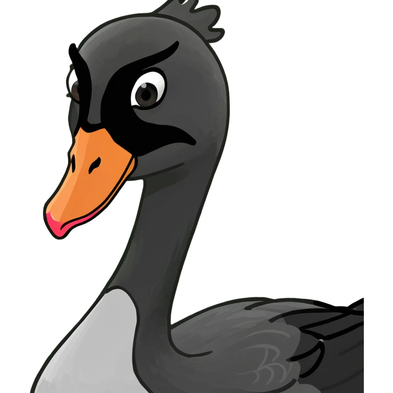 A black swan 🦢 emoji