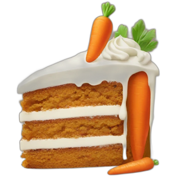 Homemade carrot cake emoji