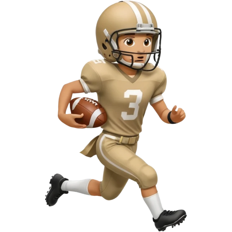 A person playing football on the field emoji