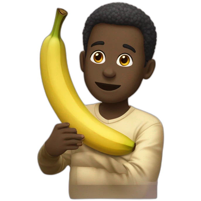 Vinicius qui mange des bananes emoji
