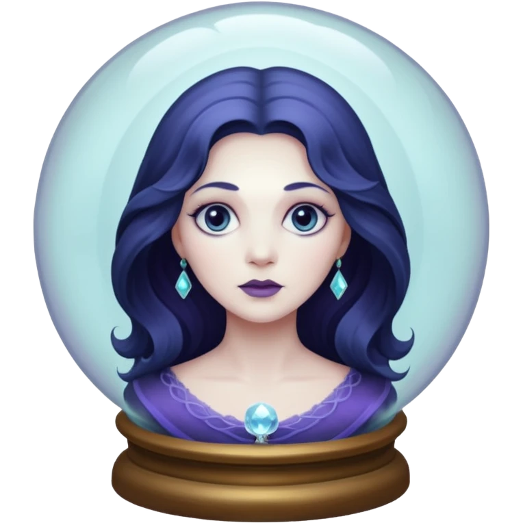 Madam Leota in crystal ball emoji