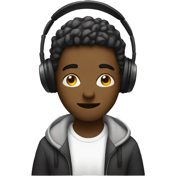 Person listening To music  emoji