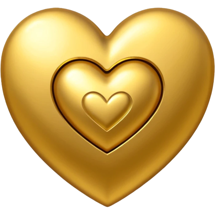 Golden heart with a dollars pattern on it emoji