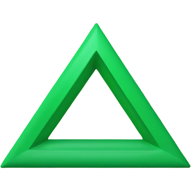 Green upward triangle emoji