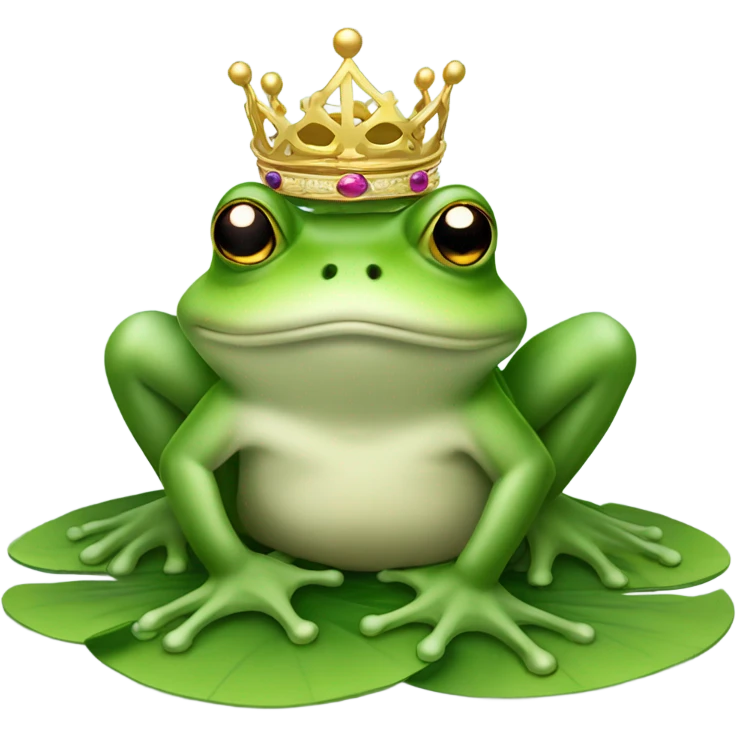 King frog emoji