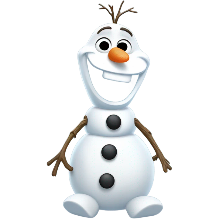 Sitting olaf emoji