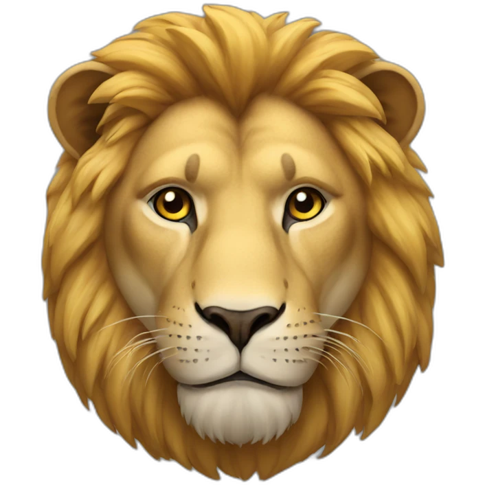lion thinking emoji