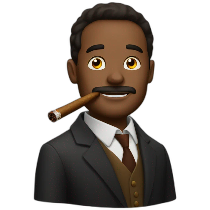 Andrew Tate smoking a cigar emoji