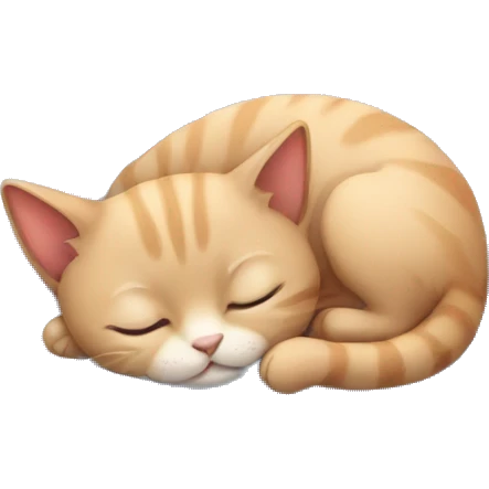 Small kitten sleep  emoji