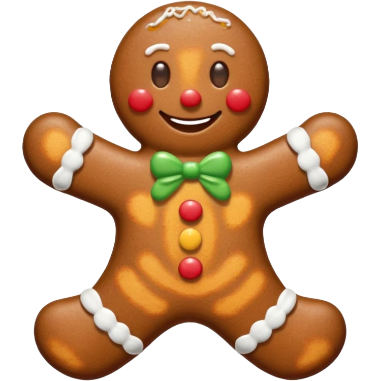 Gingerbread man emoji