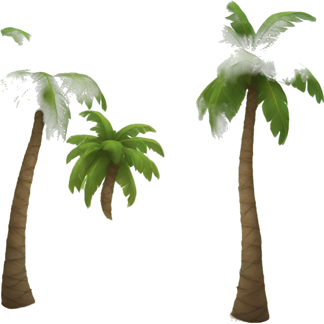 Palm trees on beach emoji