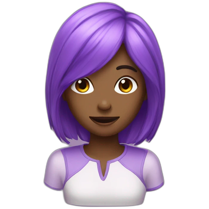 Caca violet  emoji