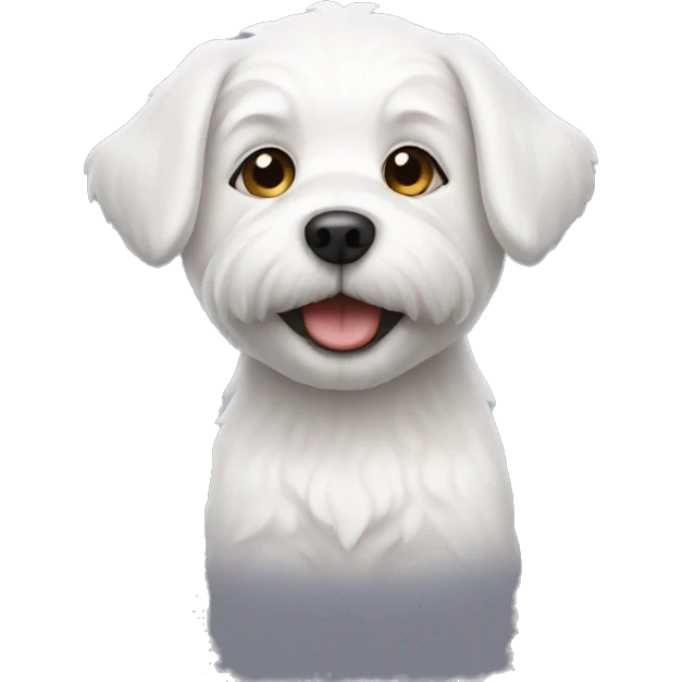 little white dog emoji