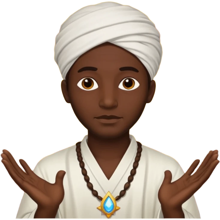 man spiritual healer emoji