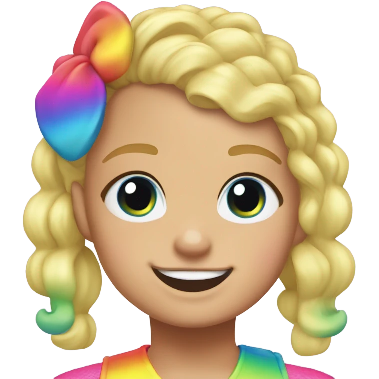 Jojo Siwa rainbow emoji
