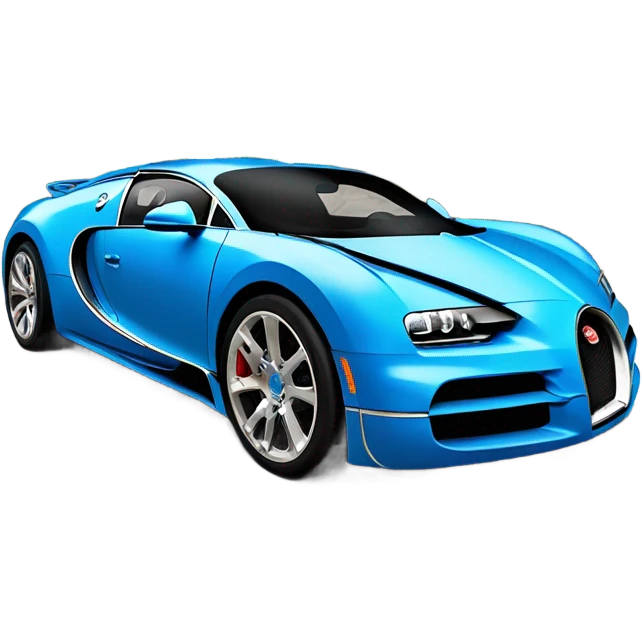 Blue Bugatti  emoji