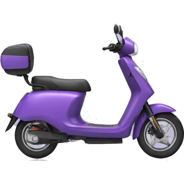electric scooter, purple emoji