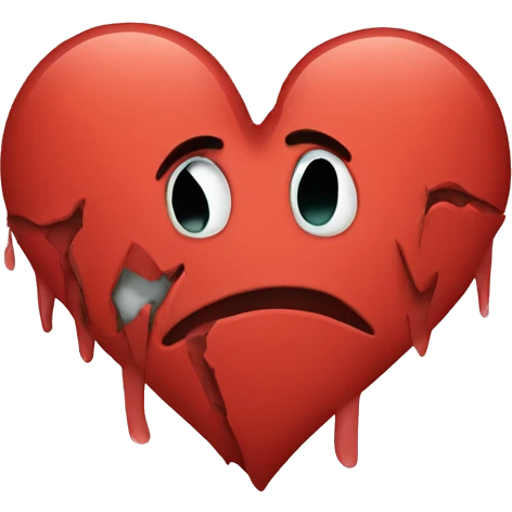 Broken heart emoji