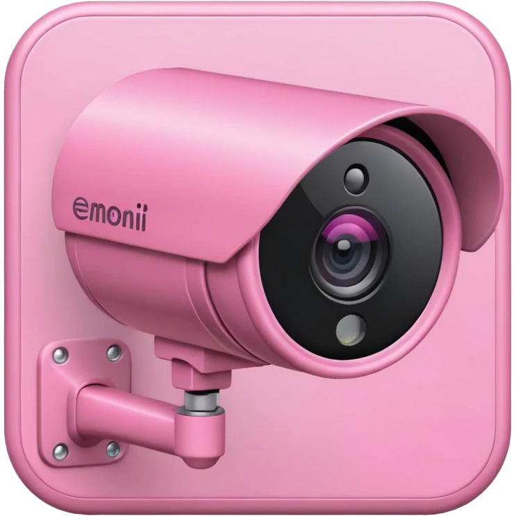 Security Camera pink  emoji