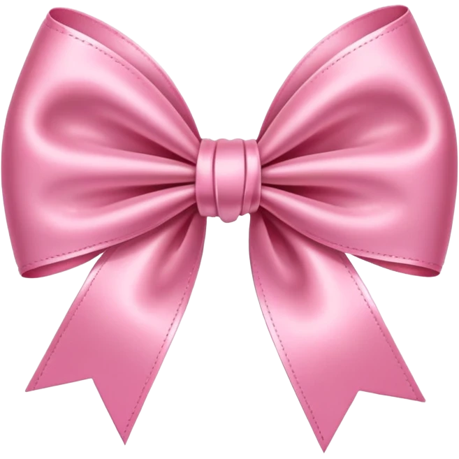 Un moño rosa  emoji