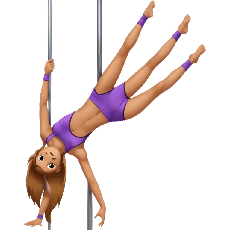 A girl doing pole dance emoji