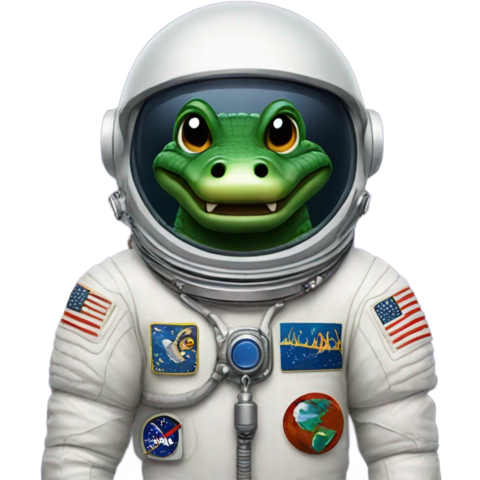 Alligator astronaut emoji