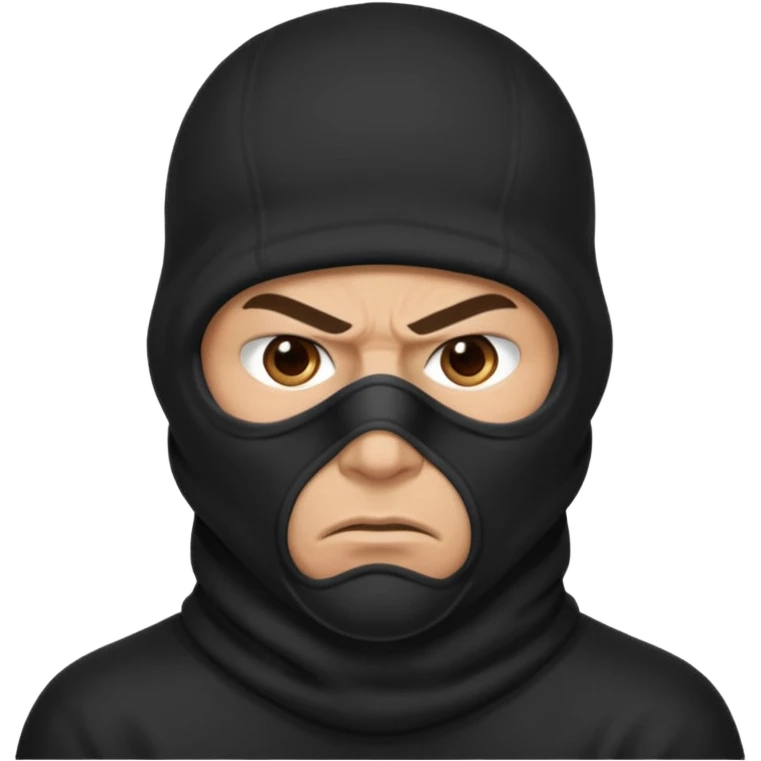 angry man in balaclava emoji