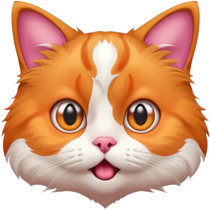 A shocked cat emoji
