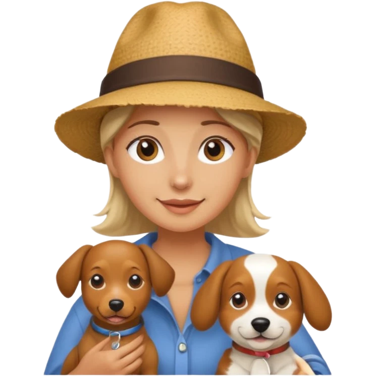traveler with pet emoji