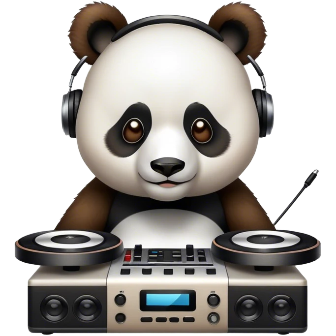 Panda DJ emoji