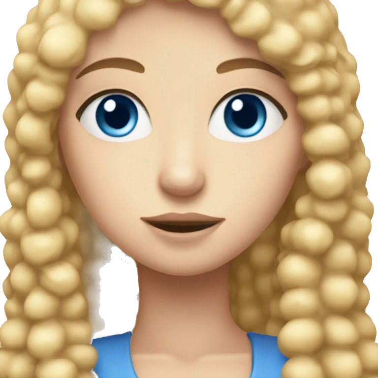 Croquette Blonde Girl With Blue Eyes emoji
