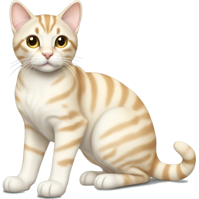 Light Cream tabby full body emoji